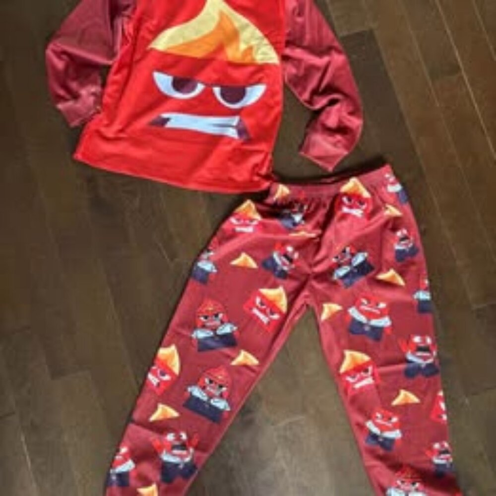 Inside Out Anger Pajamas - Kids Size 5/6  ⭐2 for 14⭐